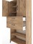Hyperion Dolap 4 Raflı 2 Çekmeceli 2 Kapaklı 88X44X195 Çam-Çam 5