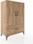Hyperion Dolap 3 Raflı Tek Çekmeceli 2 Kapaklı 88X44X134 Çam-Çam 2