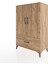 Hyperion Dolap 3 Raflı Tek Çekmeceli 2 Kapaklı 88X44X134 Çam-Çam 3
