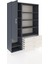 Hyperion Dolap 9 Raflı 3 Çekmeceli Tek Kapaklı 132X44X195 Antrasit-Antrasit/aytaşı 5