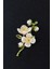 Baharın Uyanışı Erik Çiçeği Broş. Yeşil Dallı Incili Kristal Taşlı Erik Çiçekli Kadın Yaka Iğnesi. 4