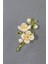 Baharın Uyanışı Erik Çiçeği Broş. Yeşil Dallı Incili Kristal Taşlı Erik Çiçekli Kadın Yaka Iğnesi. 5