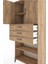 Hyperion Dolap 3 Raflı 3 Çekmeceli 2 Kapaklı 88X44X195 Çam-Çam 5