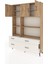 Arges Dolap 8 Raflı 4 Çekmeceli 3 Kapaklı 132X30X195 Çam-Çam/aytaşı 3