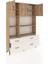 Arges Dolap 8 Raflı 4 Çekmeceli 3 Kapaklı 132X30X195 Çam-Çam/aytaşı 5