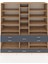 Kronos Dolap 19 Raflı 8 Çekmeceli 220X59X243 Çam-Çam/antrasit 1