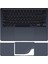 MacBook Air M2-M3-M4 Kılıf 13.6 Inç Touchpad Kaplama A2681 A3113 A3240 ile Uyumlu Çizik Darbe Önleyici Koruyucu Film Gece Mavisi 1