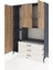 Hyperion Dolap 6 Raflı 3 Çekmeceli 3 Kapaklı 132X44X195 Antrasit-Çam/aytaşı 3