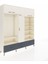 Hyperion Dolap 18 Raflı 4 Çekmeceli Tek Askılı 220X44X243 Aytaşı-Aytaşı/antrasit 2