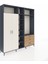 Hyperion Dolap 9 Raflı 3 Çekmeceli 2 Askılı 220X44X243 Antrasit-Aytaşı/çam 2