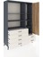 Hyperion Dolap 7 Raflı 6 Çekmeceli Tek Kapaklı 132X44X195 Antrasit-Çam/aytaşı 5