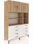 Hyperion Dolap 8 Raflı 8 Çekmeceli 3 Kapaklı 132X44X195 Çam-Çam/aytaşı 2
