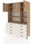 Hyperion Dolap 8 Raflı 8 Çekmeceli 3 Kapaklı 132X44X195 Çam-Çam/aytaşı 3