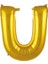 U- Harfi Folyo Balon Gold Rengi 76 cm 1