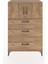 Hyperion Dolap Tek Raflı 3 Çekmeceli 2 Kapaklı 88X44X134 Çam-Çam 1