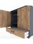 Hyperion Şifonyer 3 Raflı Tek Çekmeceli 2 Kapaklı 88X44X96 Antrasit-Çam 5