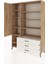 Hyperion Dolap 9 Raflı 3 Çekmeceli Tek Kapaklı 132X44X195 Çam-Çam/aytaşı 3