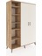 Hyperion Dolap 7 Raflı 2 Kapaklı Tek Askılı 132X44X195 Çam-Aytaşı/çam 2