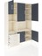 Hyperion Dolap 9 Raflı 3 Çekmeceli 5 Kapaklı 132X44X195 Aytaşı-Antrasit/aytaşı 5