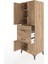 Hyperion Dolap 3 Raflı 2 Çekmeceli 4 Kapaklı 60X44X163 Çam-Çam 4