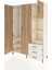 Hyperion Dolap 5 Raflı 3 Çekmeceli Tek Askılı 132X44X195 Aytaşı-Çam/aytaşı 3
