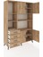 Hyperion Dolap 8 Raflı 4 Çekmeceli 4 Kapaklı 132X44X195 Çam-Çam/çam 5