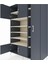 Kronos Dolap 11 Raflı 5 Kapaklı 132X59X195 Antrasit-Antrasit/aytaşı 4