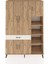 Hyperion Dolap 10 Raflı Tek Çekmeceli 5 Kapaklı 132X44X195 Çam-Çam/aytaşı 1