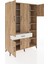 Hyperion Dolap 10 Raflı Tek Çekmeceli 5 Kapaklı 132X44X195 Çam-Çam/aytaşı 5