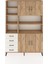 Arges Dolap 9 Raflı 4 Çekmeceli 4 Kapaklı 132X30X195 Çam-Çam/aytaşı 1