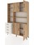 Arges Dolap 9 Raflı 4 Çekmeceli 4 Kapaklı 132X30X195 Çam-Çam/aytaşı 3