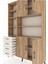 Arges Dolap 9 Raflı 4 Çekmeceli 4 Kapaklı 132X30X195 Çam-Çam/aytaşı 4