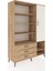 Hyperion Dolap 9 Raflı 3 Çekmeceli Tek Kapaklı 132X44X195 Çam-Aytaşı/çam 2