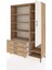 Hyperion Dolap 9 Raflı 3 Çekmeceli Tek Kapaklı 132X44X195 Çam-Aytaşı/çam 3