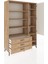 Hyperion Dolap 9 Raflı 3 Çekmeceli Tek Kapaklı 132X44X195 Çam-Aytaşı/çam 5