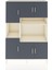 Hyperion Dolap 9 Raflı 6 Kapaklı 132X44X195 Aytaşı-Antrasit/aytaşı 1