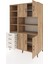 Kronos Dolap 9 Raflı 4 Çekmeceli 4 Kapaklı 132X59X195 Çam-Çam/aytaşı 3