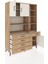 Hyperion Dolap 9 Raflı 5 Çekmeceli 3 Kapaklı 132X44X195 Çam-Aytaşı/çam 5
