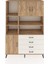 Hyperion Dolap 8 Raflı 4 Çekmeceli 3 Kapaklı 132X44X195 Çam-Çam/aytaşı 1