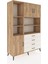 Hyperion Dolap 8 Raflı 4 Çekmeceli 3 Kapaklı 132X44X195 Çam-Çam/aytaşı 2
