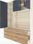 Arges Dolap 9 Raflı 5 Çekmeceli 3 Kapaklı 132X30X195 Aytaşı-Antrasit/çam 4