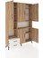 Arges Dolap 10 Raflı 2 Çekmeceli 5 Kapaklı 132X30X195 Çam-Çam/aytaşı 5