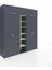 Hyperion Dolap 12 Raflı 9 Kapaklı 2 Askılı 220X44X243 Antrasit-Antrasit/aytaşı 2