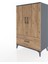 Hyperion Dolap 3 Raflı Tek Çekmeceli 2 Kapaklı 88X44X134 Antrasit-Çam 3