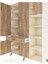 Hyperion Dolap 10 Raflı Tek Çekmeceli 5 Kapaklı 132X44X195 Aytaşı-Çam/çam 4