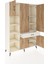 Hyperion Dolap 8 Raflı Tek Çekmeceli 5 Kapaklı 132X44X195 Aytaşı-Çam/aytaşı 5