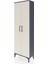 Arges Dolap Tek Raflı 2 Kapaklı Tek Askılı 60X30X182 Antrasit-Aytaşı 3