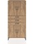 Hyperion Dolap 3 Raflı 3 Çekmeceli 4 Kapaklı 88X44X195 Çam-Çam 1