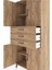 Hyperion Dolap 3 Raflı 3 Çekmeceli 4 Kapaklı 88X44X195 Çam-Çam 5