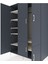 Kronos Dolap 7 Raflı 5 Kapaklı Tek Askılı 132X59X195 Antrasit-Antrasit/aytaşı 4